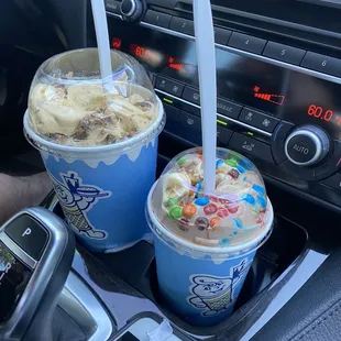 Snickers twister and M&amp;M twister swirl