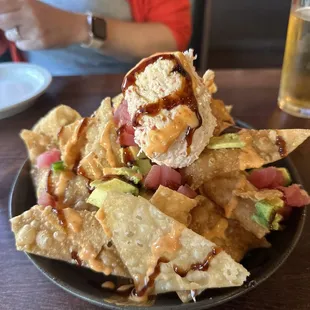 Poke nachos