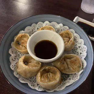 Pan fried  Kimchi dumplings