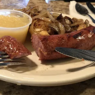 Deliciousness with onions and applesauce. :)