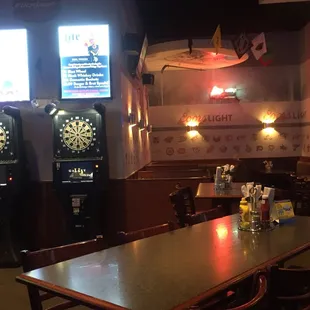 darts and darts on the wall