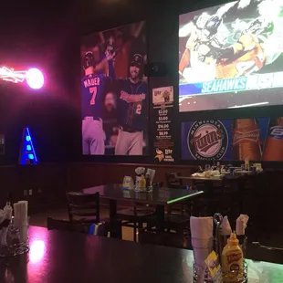 a baseball game being played