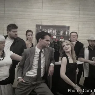 1 of our two casts for "Murder at Cafe Noir" which ran Dec 2012-Feb 2013.