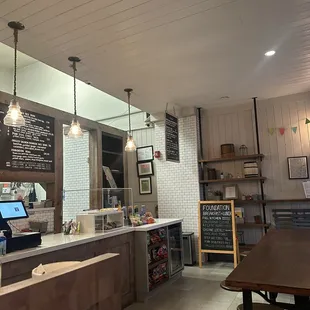 Ordering area with some seating
