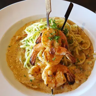 Grilled Prawn Linguini Plate