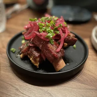 a plate of food on a table