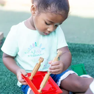 We're teaching children to be problem solvers. Children learn to think critically and solve challenges during play.
