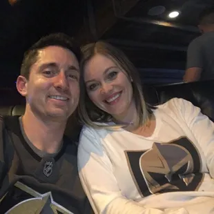 a man and a woman posing for a picture