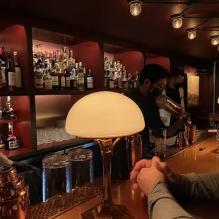 We sat at the bar to watch the bartender make the special drinks which was amazing