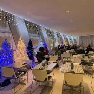 Beautifully decorated for the holidays