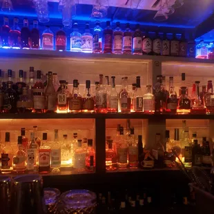 The wall of liquor