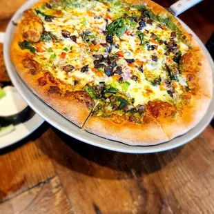 Garden Pesto Pizza