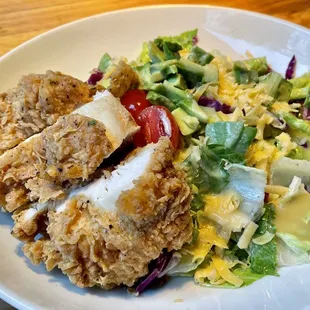 Spicy Fried Chicken Entree Salad - $20.50 - delicious combo of flavors but disappointingly pricey for the portion size!