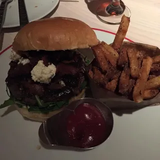 Blue Cheese Balsamic Bacon Burger*