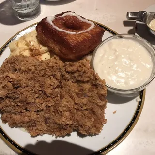Chicken Fried Steak & Waffle