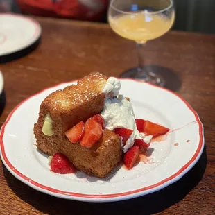 Strawberries &amp; Cream stuffed French Toast