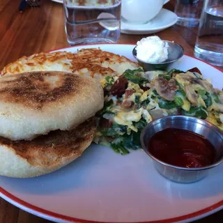 Spinach, Mushroom & Onion