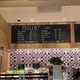 Cafe menu - coffee