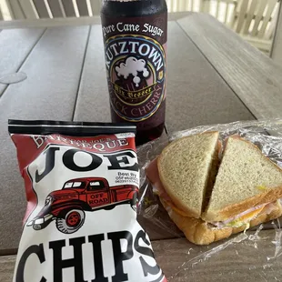 Ham and Cheese Sandwich on Fresh-Baked Amish Bread.