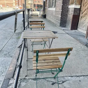 Outside seating area