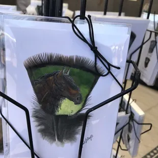 Painting on feathers