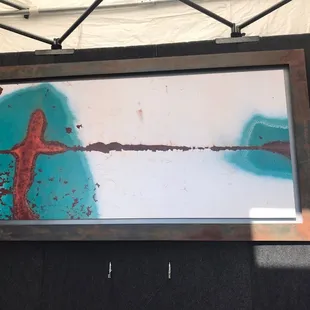 "Painting" paint with rust