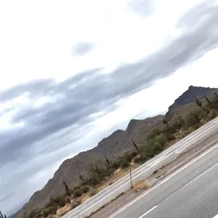 Highway views on your way to fountain hills.