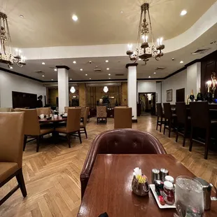 a view of the dining room
