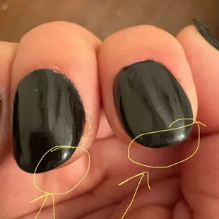 Lifting off edges of other hand!