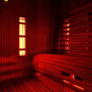 Infrared Sauna sessions detox the body through perspiration.