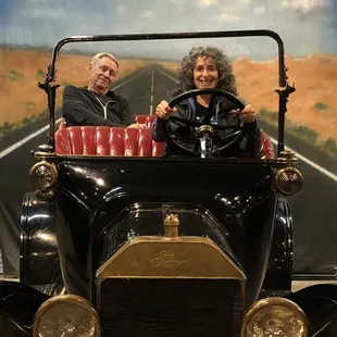 Marcee taking Glenn for a ride.