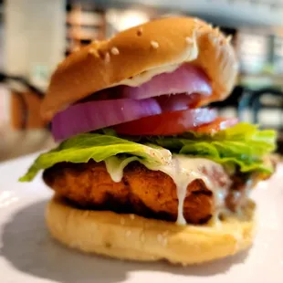 Spicy chicken sandwich