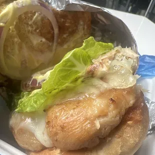 Grilled chicken breast sandwich