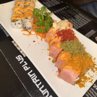 Tampa bay roll and Hokkaido roll