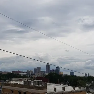Breathtaking view of the city from the roof top!