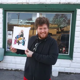 Attached to an art gallery, with many local artists. Thanks Koren Helms of One Hot Nun for your support!