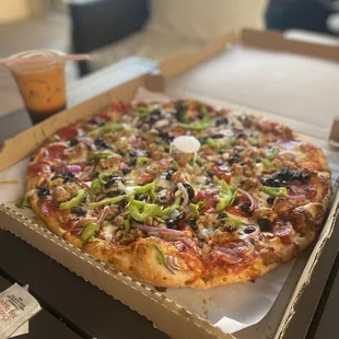 The D&apos;z Special Pizza! This place never disappoints!!! Got to catch up with the owner Johnny after so many years!