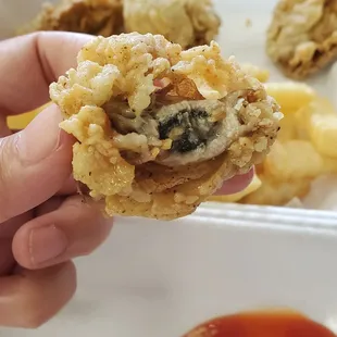 Close up of Fried Oyster, super fresh and juicy!