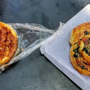 Cheese Pastry and Spinach and Ricotta Pastry at Four and Twenty Bakery