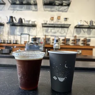 Cold brew + oatmilk latte