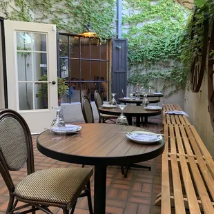 Outdoor seating area