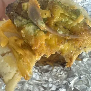 Chicken bone in my arepa!