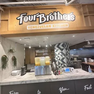 the front of the restaurant