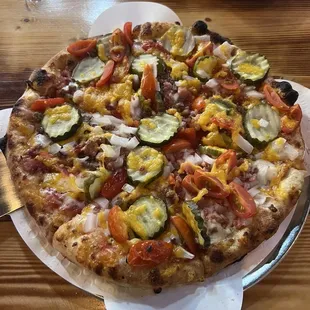 hamburger pizza