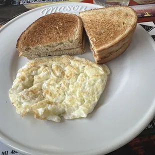 Egg whites and toast