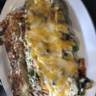 Egg white vegetable omelette