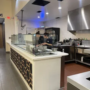 Sandwich prep area