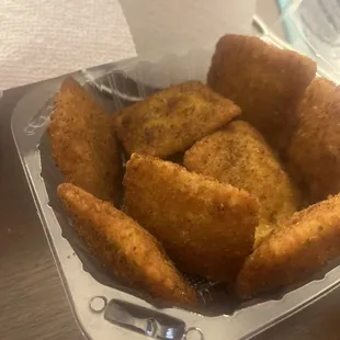 Fried ravioli.
