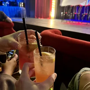a group of people drinking cocktails