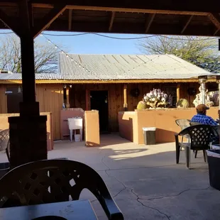 The back patio area, very comfortable